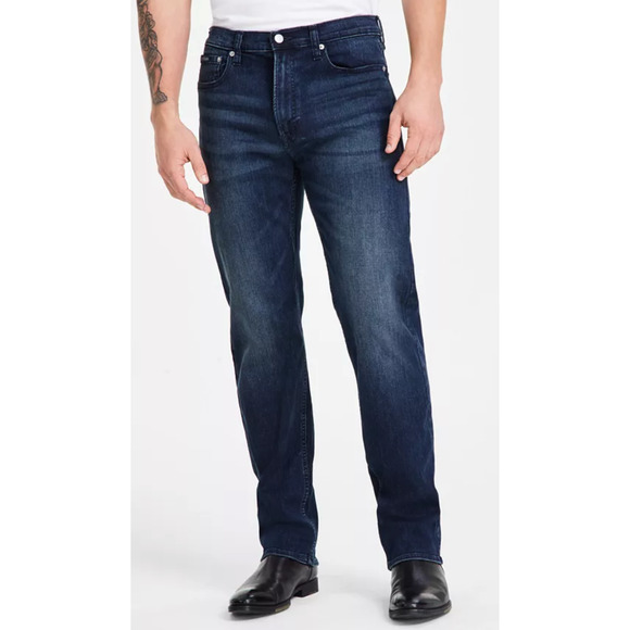 Calvin Klein Jeans Mens Standard Straight Denim Size W36XL30 Boston Blue NWT - Picture 1 of 11